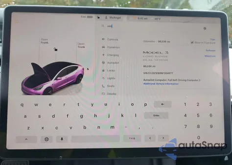 2022 Tesla Model 3 Long Range Dual Motor All-Wheel Drive from USA, damaged, VIN 5YJ3E1EB8NF354677